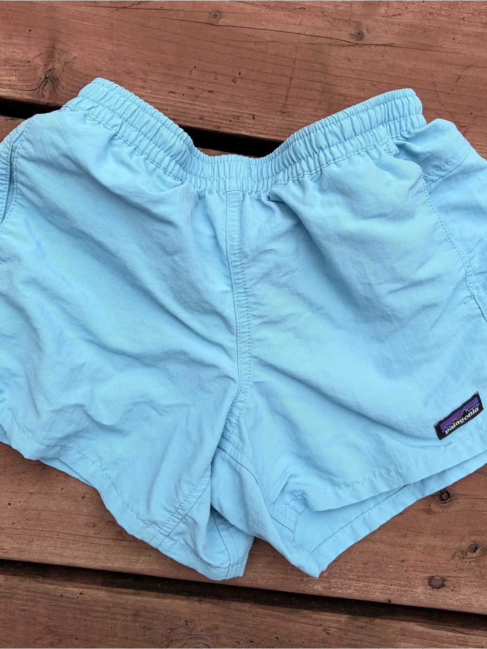 Patagonia kids Sky Blue Athletic Shorts